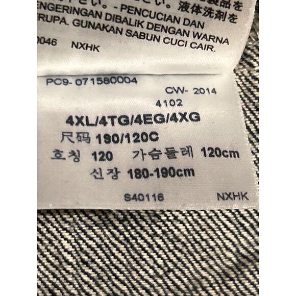 Levi's Trucker Style Denim Jacket 4XL - Picture 5 of 9